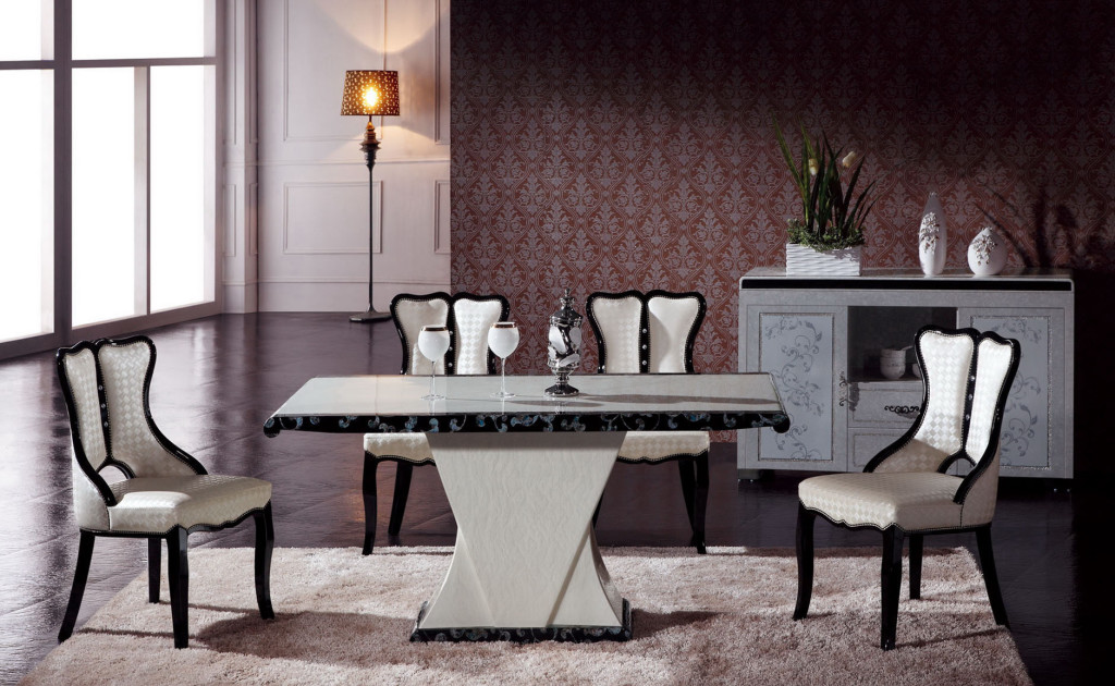 Maiyar Marble Dining Table with 6 Chairs | Marble King